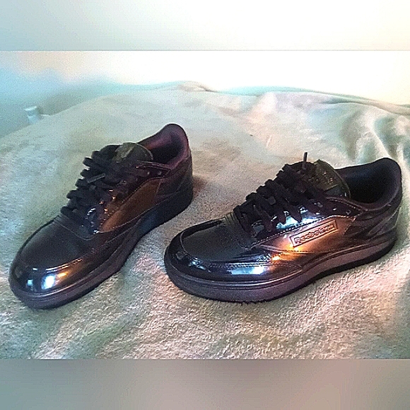 Cardi B Reebok. Club C Double. Triple Black. Size 8.5. H02565. 2021. - Picture 2 of 6